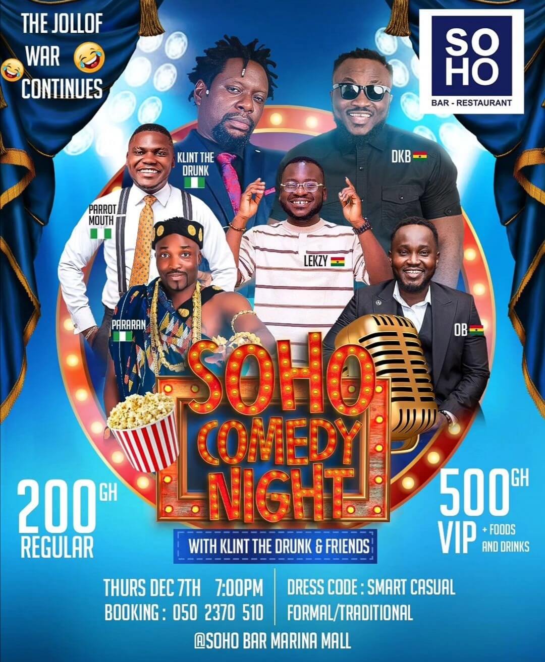 SOHO COMEDY NIGHT - Event Image