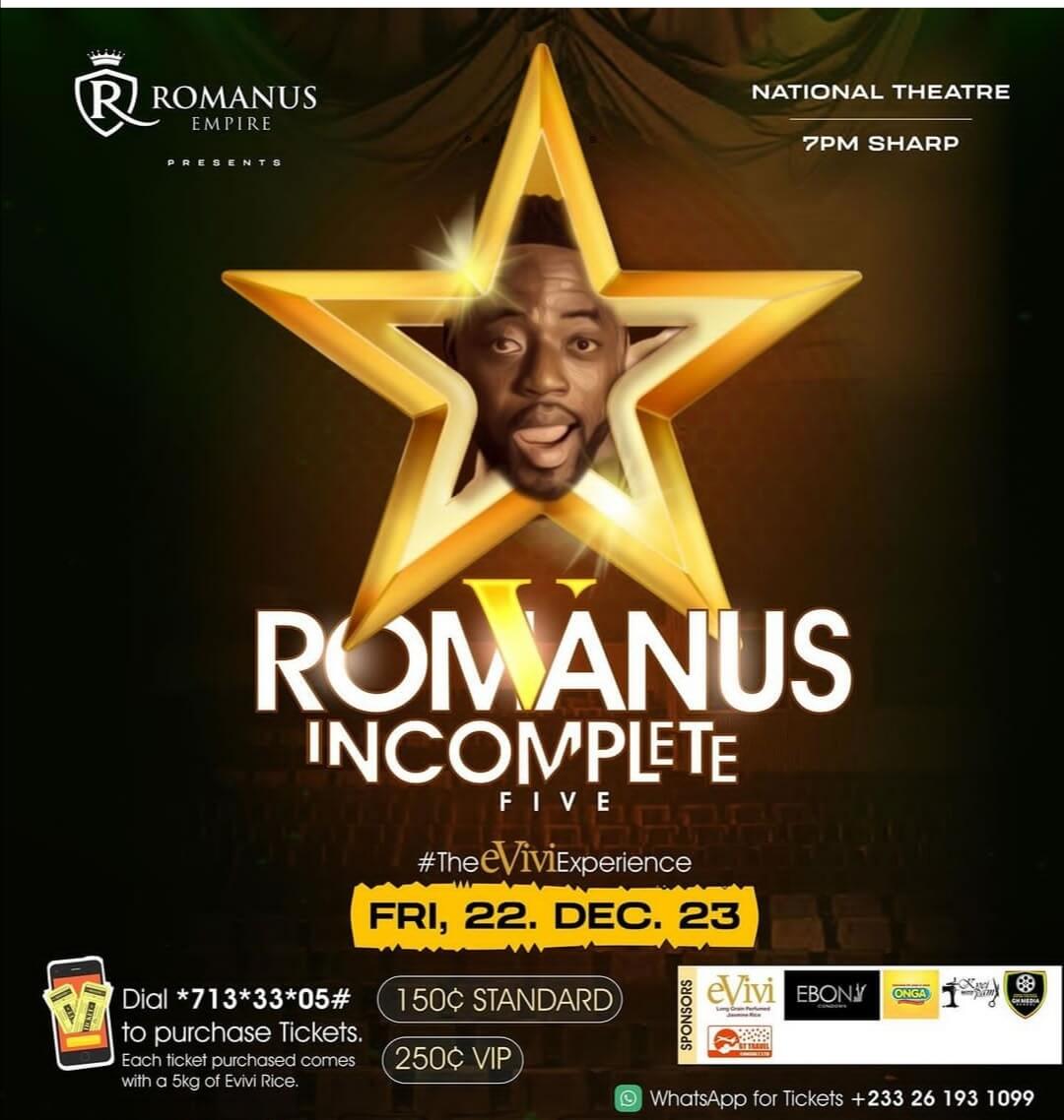 ROMANUS INCOMPLETE - FIVE - Event Image