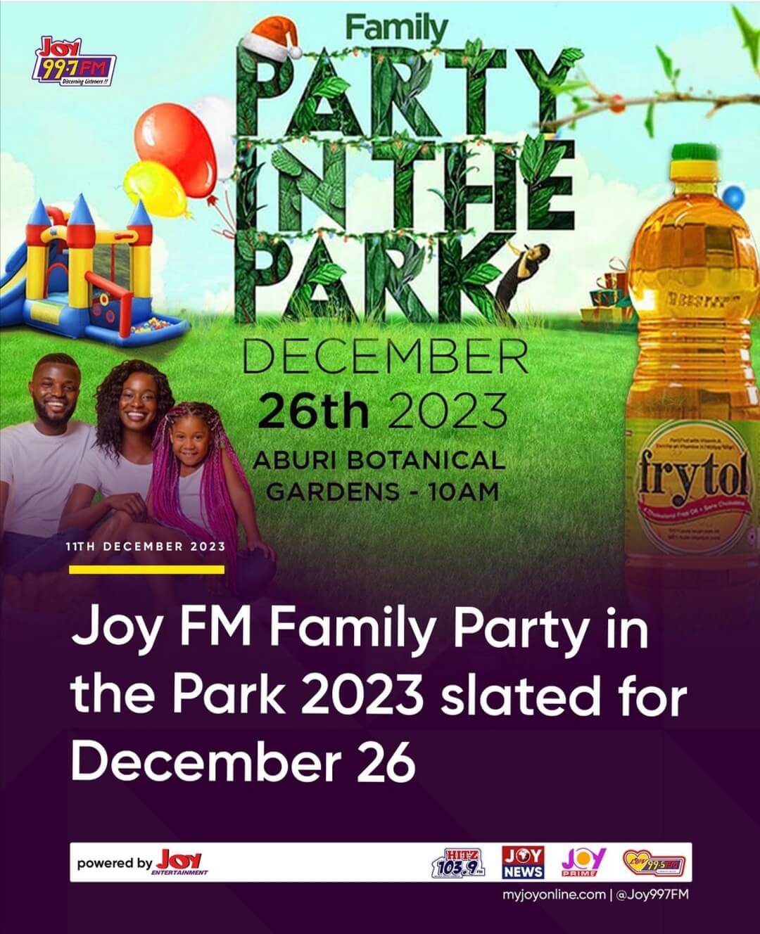 FAMILE PARTY IN THE PARK - Event Image