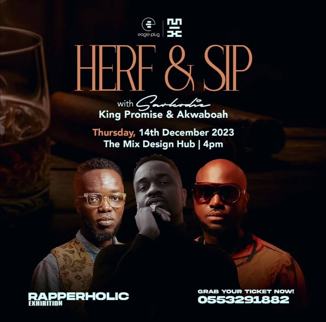 HERE AND SIP WITH SARKODIE - Event Image