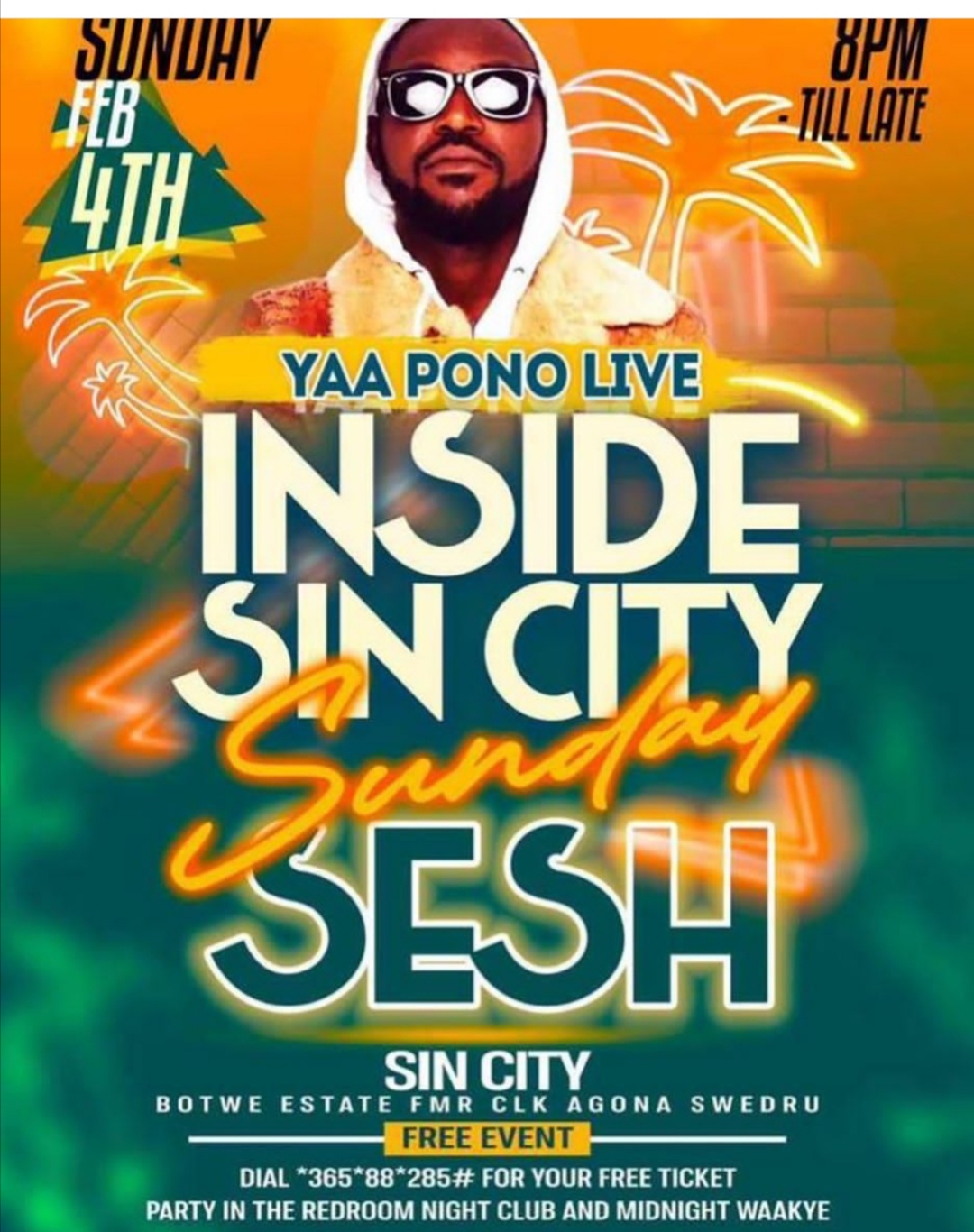 YAA PONO LIVE INSIDE SIN CITY - Event Image
