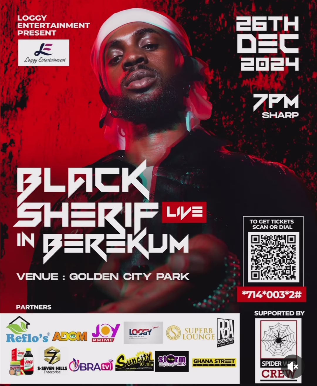 BLACK SHERRIF LIVE IN BEREKUM - Event Image