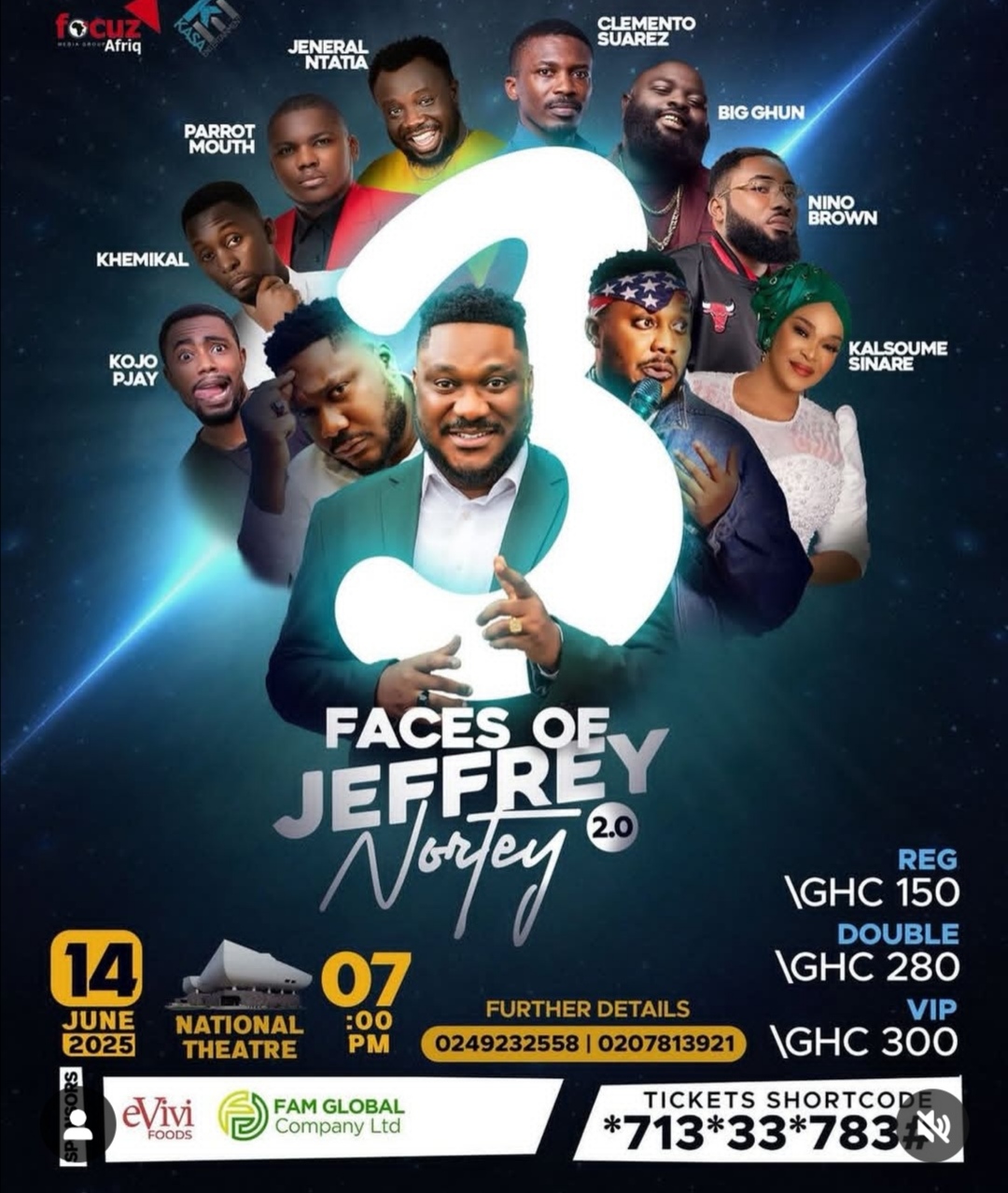 3 FACES OF JEFFREY NORTEY - Event Image