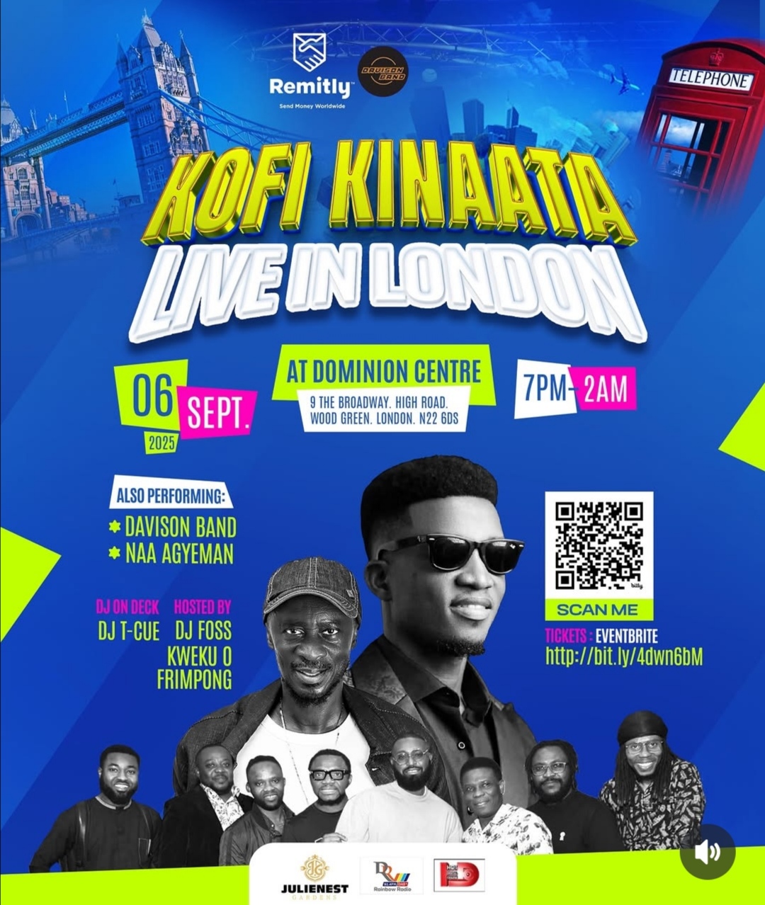 KOFI KINAATA LIVE IN LONDON - Event Image