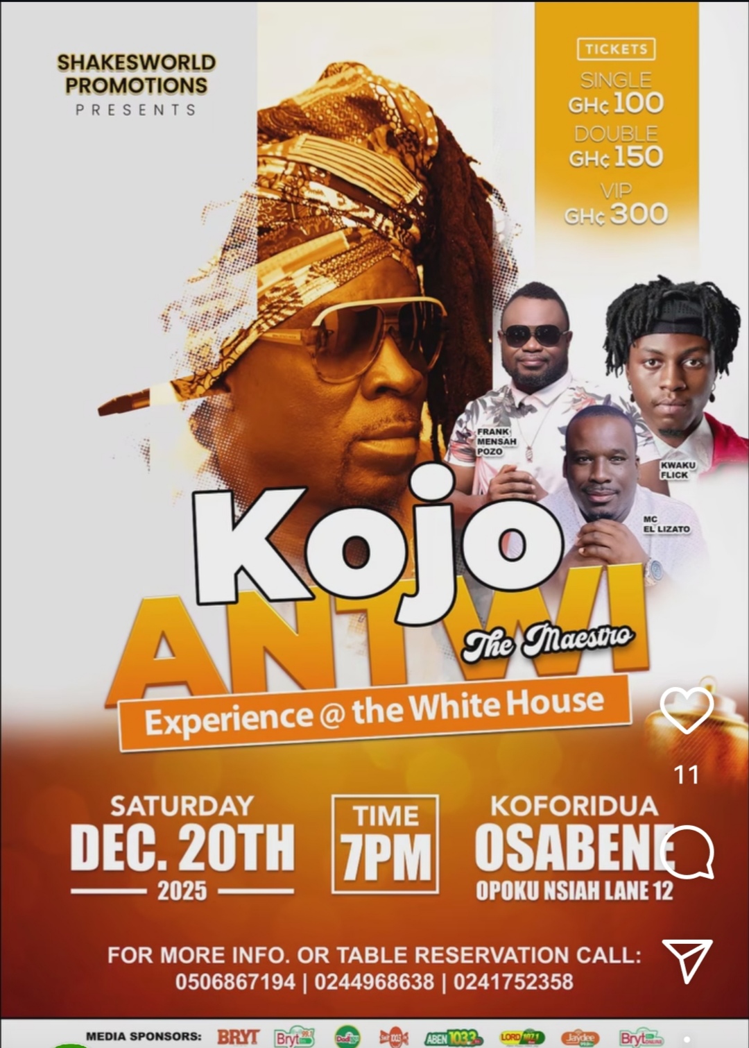 KOJO ANTWI EXPERIENCE @ THE WHITE HOUSE - Event Image