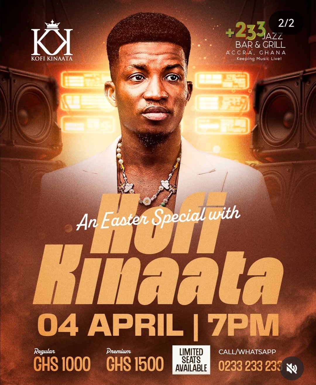 EASTER SPECIAL WITH KOFI KINAATA - Event Image